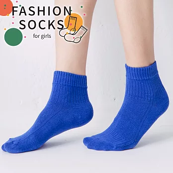 蒂巴蕾Fashionsocks 1/2女襪寶藍