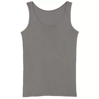 [MUJI 無印良品]女棉質(抗菌防臭)涼感坦克背心XL墨灰