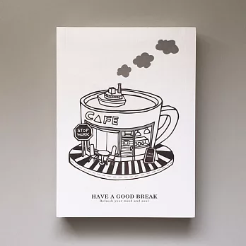 「MonkeyCookie」A6空白筆記本- Have a Good Break。有個好的休息