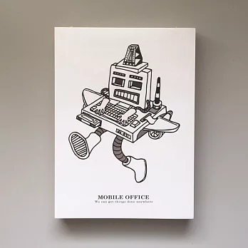 「MonkeyCookie」A6空白筆記本- Mobile Office。行動辦公室