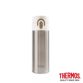 【THERMOS 膳魔師】超輕量 不鏽鋼真空保溫瓶 0.3L(JNI-300-SL)SL(銀色)