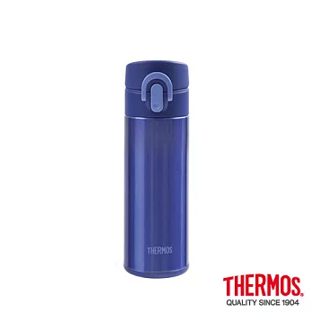 【THERMOS 膳魔師】超輕量 不鏽鋼真空保溫瓶 0.3L(JNI-300-BL)BL(藍色)