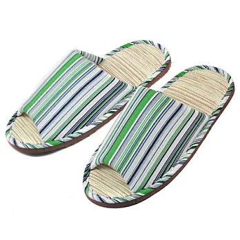 自由線條紙蓆舒適拖-綠(26)