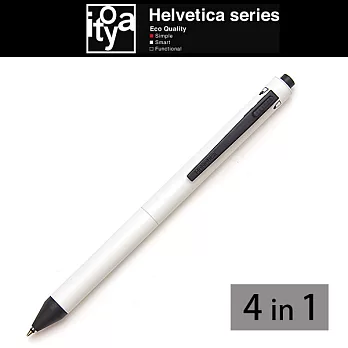 【ITOYA】Helvetica 4in1機能筆　白