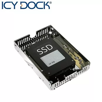 ICY DOCK 開放式2.5轉3.5吋SATA/SAS/HDD/SSD轉接盒－MB482SP-3B