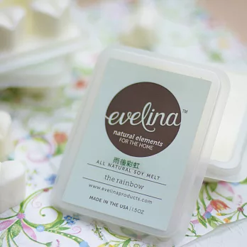 美國evelina(伊倩)香氛系列 | 純天然心形黃豆香氛蠟磚(雨後彩虹)