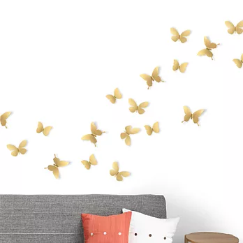 UMBRA 金屬蝴蝶壁飾 古銅金