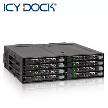 ICY DOCK 8x2.5吋SATA/HDD熱插拔抽取模組－MB998SP-B