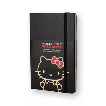 MOLESKINE 2015限量凱蒂貓橫條筆記本192/口袋型P/黑