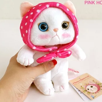 Jetoy,Choo choo甜蜜貓娃娃(14cm)_Pink hood