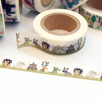 TROMSO簡單生活紙膠帶-草原動物