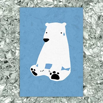 《hahahana》設計明信片｜北極熊