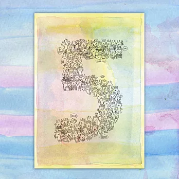 《hahahana》設計明信片｜五週年兔