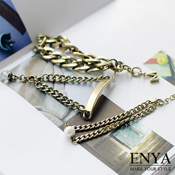 Enya★自信美3件組手鍊金色