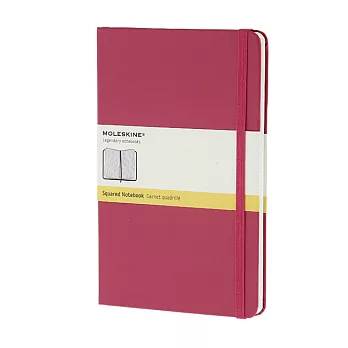 MOLESKINE 彩色筆記本240/方格SQUARED/大型L/洋紅MAGENTA洋紅