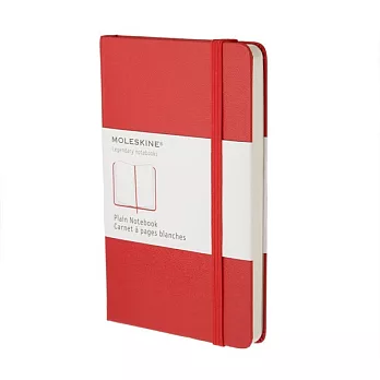MOLESKINE 彩色筆記本240/素面PLAIN/大型L/紅RED
