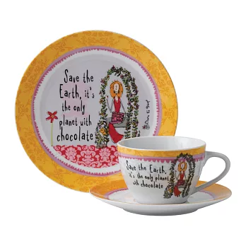 Johnson Brother’s 購物狂想 巧克力狂熱者茶杯3件組