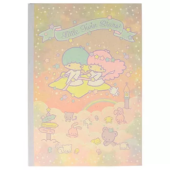 《Sanrio》雙星仙子40週年紀念文具-B5膠裝筆記本(躲貓貓)