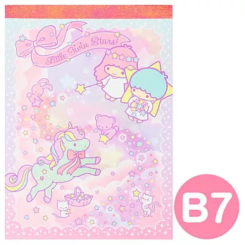 《Sanrio》雙星仙子40週年紀念文具-B7便條本(獨角獸)