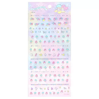 《Sanrio》雙星仙子40週年紀念文具-迷你透明裝飾貼紙(動物好朋友)