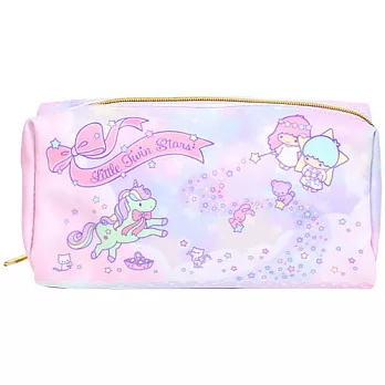 《Sanrio》雙星仙子40週年紀念文具-防潑水大容量筆袋/化妝包(粉彩獨角獸)