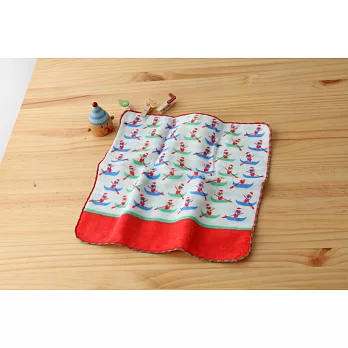 taoru 日本毛巾 町娘_威尼斯鳳尾船 25*25 cm (仕女手巾 紗布毛巾 環遊世界篇)