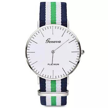 Watch-123 瑞典學院風薄型時尚帆布腕錶 (5色任選)尼龍2