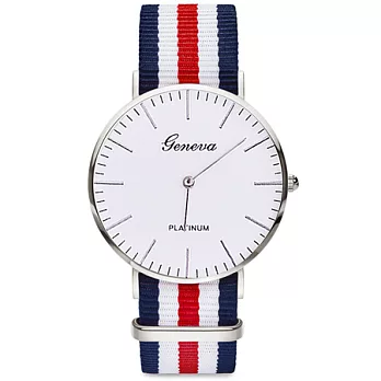 Watch-123 瑞典學院風薄型時尚帆布腕錶 (5色任選)尼龍1