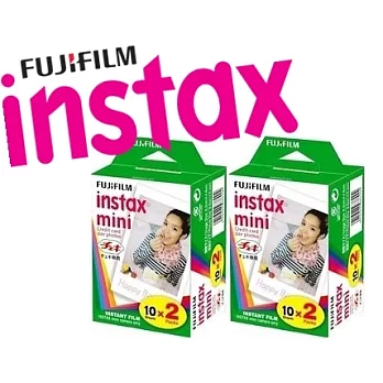 富士 FUJIFILM Instax Mini 拍立得 相紙 底片 2盒40片裝 留住青春美好回憶