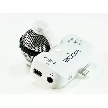 ZOOM iQ5 iPhone 5 IPad iPod touch 高音質 立體聲 電容式麥克風白色