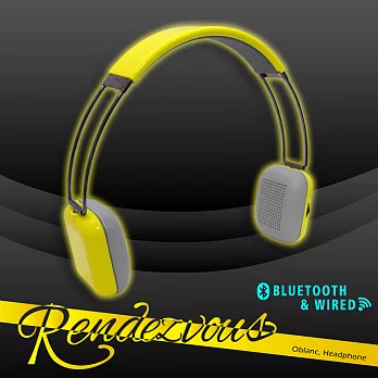 【Oblanc】Rendezvou RDV-NY亮霓黃 相約無限的旅行 藍芽超輕薄型無線貼耳式耳機