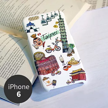 iPhone 6 手機殼 4.7吋【Voyage 城事 - 台北 Taipei - 絨霧硬殼】- WaKase台北 Taipei