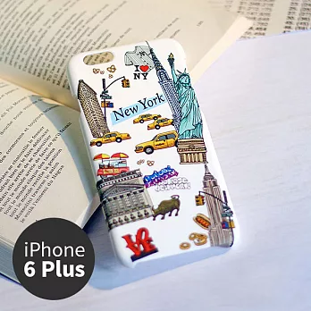 iPhone 6 Plus手機殼 5.5吋【Voyage 城事 - 紐約 New York - 絨霧硬殼】- WaKase紐約 NY