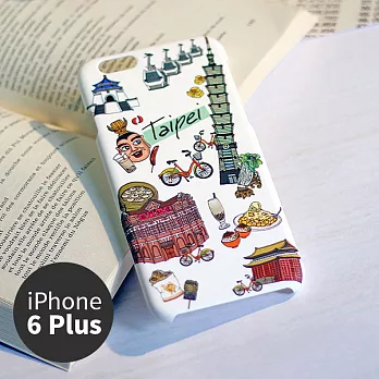 iPhone 6 Plus手機殼 5.5吋【Voyage 城事 - 台北 Taipei - 絨霧硬殼】- WaKase台北 Taipei