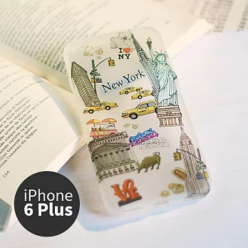 iPhone 6 Plus手機殼 5.5吋【Voyage 城事 - 紐約 New York - 霧透軟殼】- WaKase紐約 NY