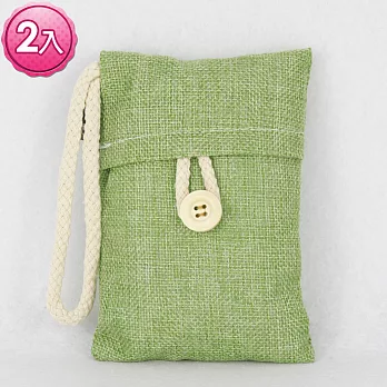 亞麻防潮除臭竹炭包100g【新綠】2入組