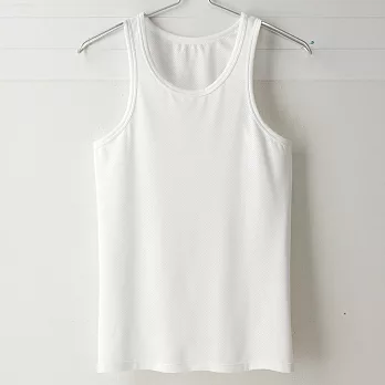 [MIGER密格內衣]透氣網眼快乾吸濕排汗背心(男)-30172-台灣製-M魅力白