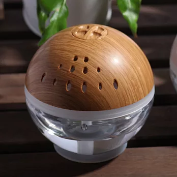 【用水洗淨空氣!】水森林USB空氣淨化機【如雨後的空氣】木紋