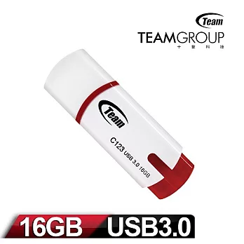 Team 十銓科技 C123 16GB USB3.0小資碟簡約白