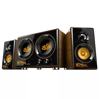 T.C.STAR 電競多媒體木質三件式重低音喇叭TCS3429GD 閃耀金閃耀金