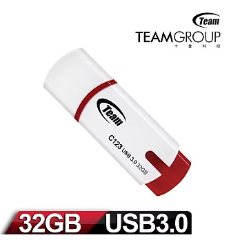 Team 十銓科技 C123 32GB USB3.0小資碟簡約白