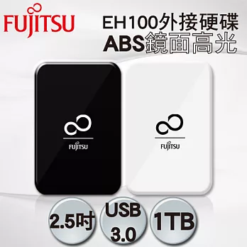 【Fujitsu富士通】1TB 2.5吋 USB3.0 ABS鏡面高光行動硬碟黑色