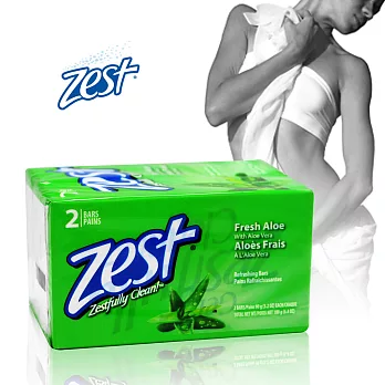 美國原裝進口Zest除汗味香皂(清新蘆薈)3.2oz-2入/180g