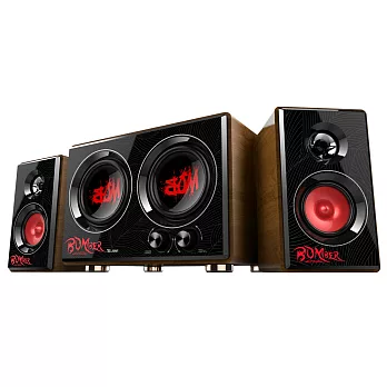 T.C.STAR 電競系多媒體木質三件式重低音喇叭TCS3429RD熱血紅