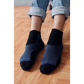 【Footer除臭襪】輕壓力機能除臭襪T93(男款)L藍色