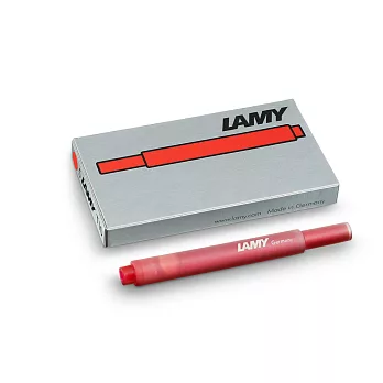 LAMY T10卡式墨水紅色
