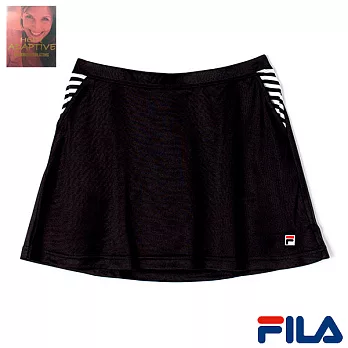 FILA女性網球吸排短裙-5SKO-1008-BK-S時尚黑