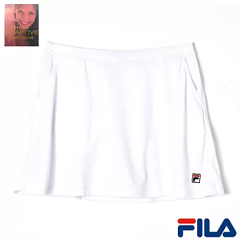 FILA女性網球吸排短裙-5SKO-1008-WT-S純淨白