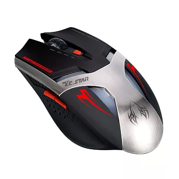 T.C.STAR 電競有線光學滑鼠TCN290RD 紅魔鬼紅色