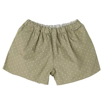 [MUJI 無印良品]幼兒有機棉水玉印花褲裙80橄欖綠紋樣